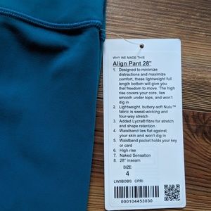 NWT Lululemon Align Tight